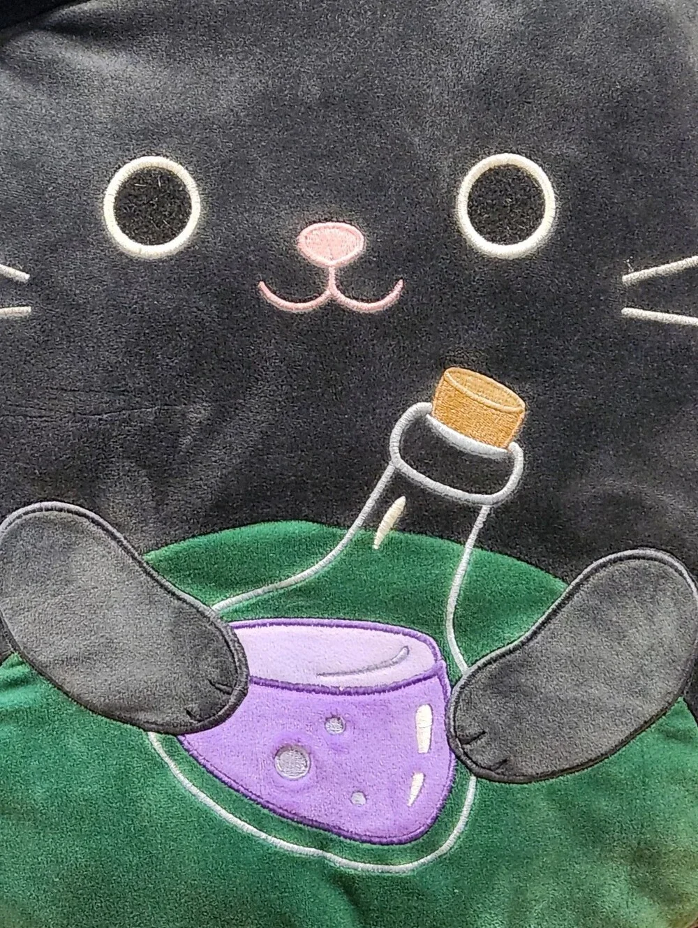 Squishmallows Cleo Black Cat Witch Potion 16